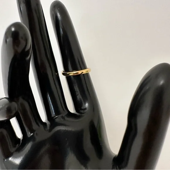 18K Gold Plated Geometric Open Rings - Picture 3 of 4